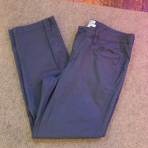 LL Bean Favorite Fit Pants Womens Size 8 Petite Gray Cotton 32" - Picture 6 of 6